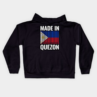 Made in Quezon Barcode Flag of the Philippines Kids Hoodie